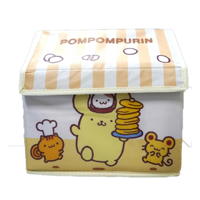 กล่องเก็บของ ขนาด 29x21x19 ซม. Pompompurin สีเหลือง 2 ลาย